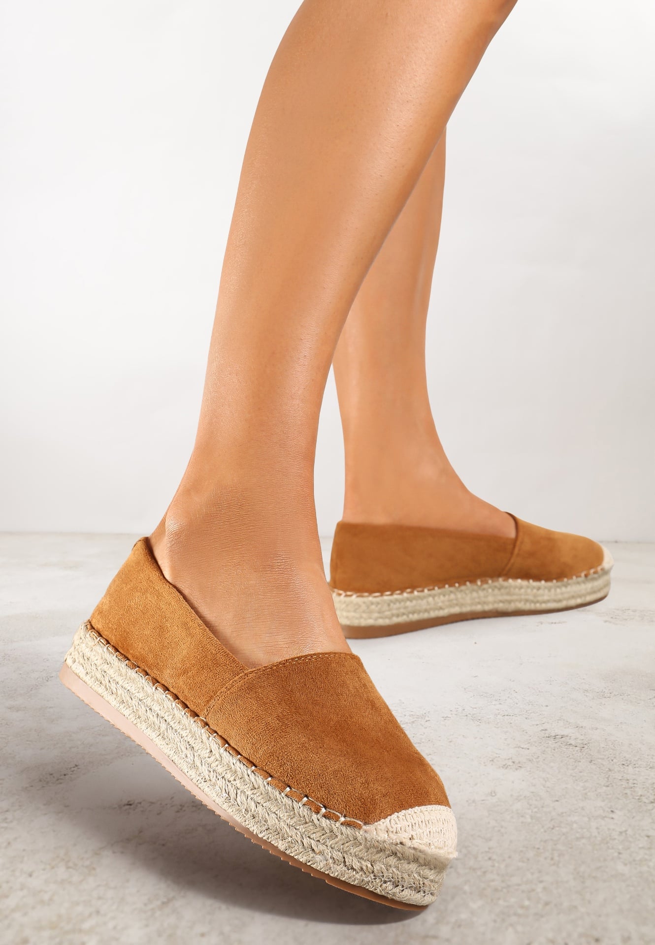 Espadrile Camel pe Talpă Împletită Sirelora