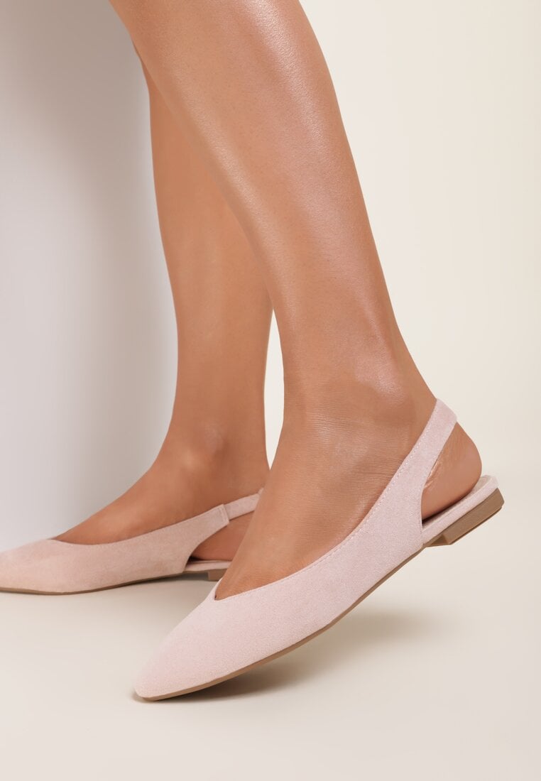 Sandale Roz cu călcâi deschis și vârf migdalat Nemegoria