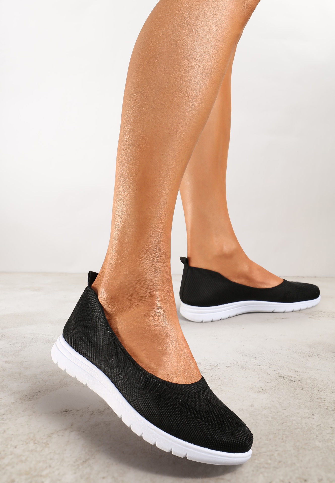 Teniși Negri Plati Decorați cu Zirconii Lomadia