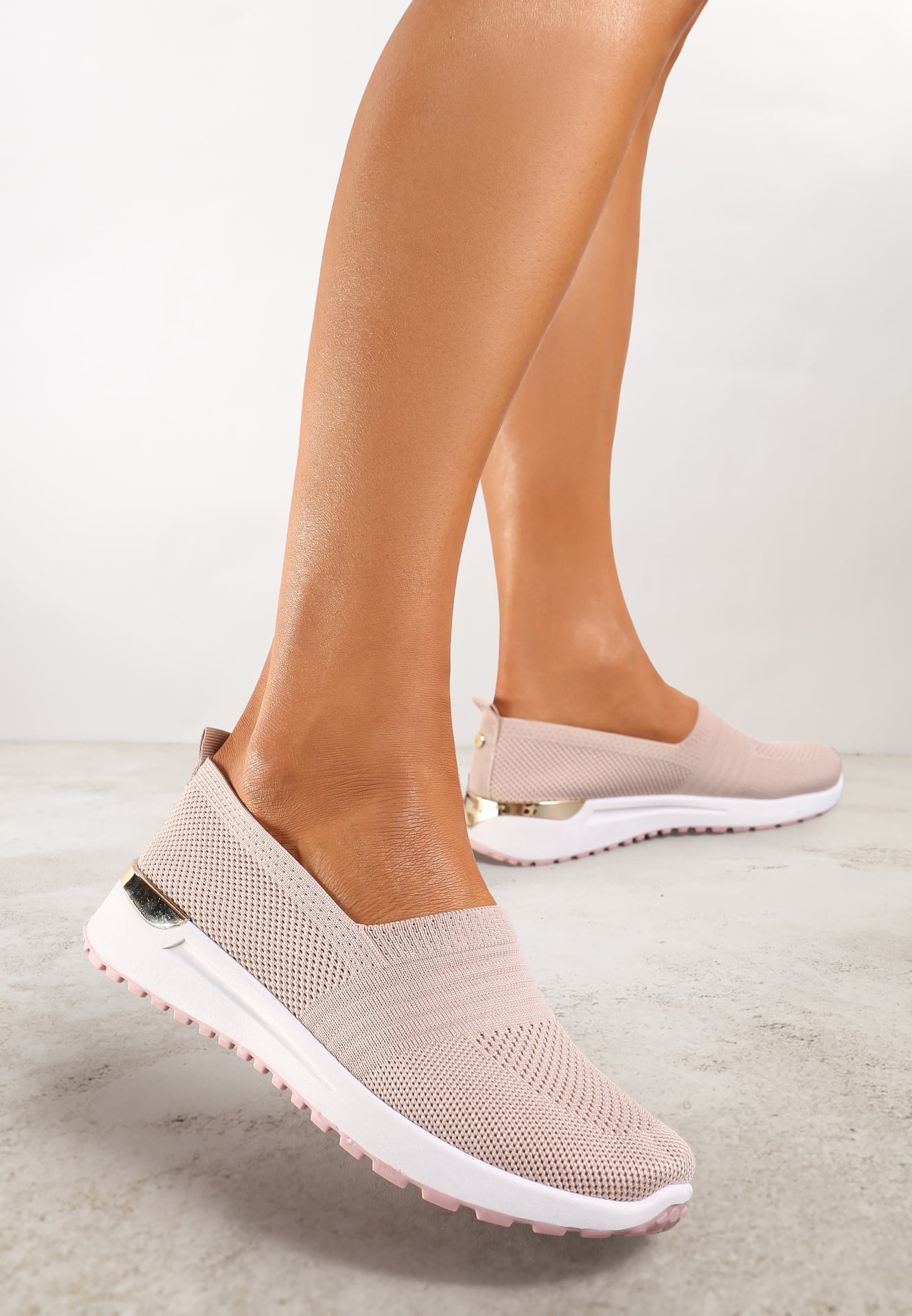 Adidași Roz Elastice cu Inserție Metalică la Călcâi Jestella