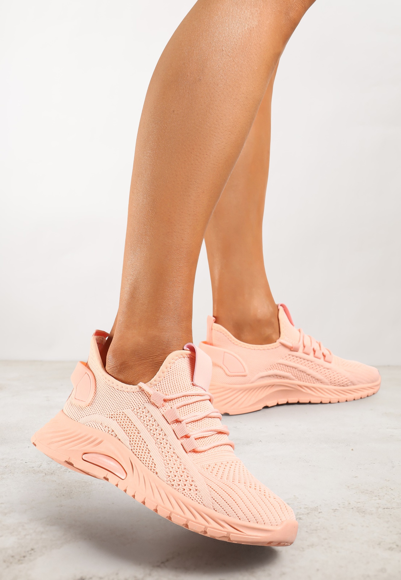 Pantofi Sport Roz cu Platformă cu Șireturi Adelmarie