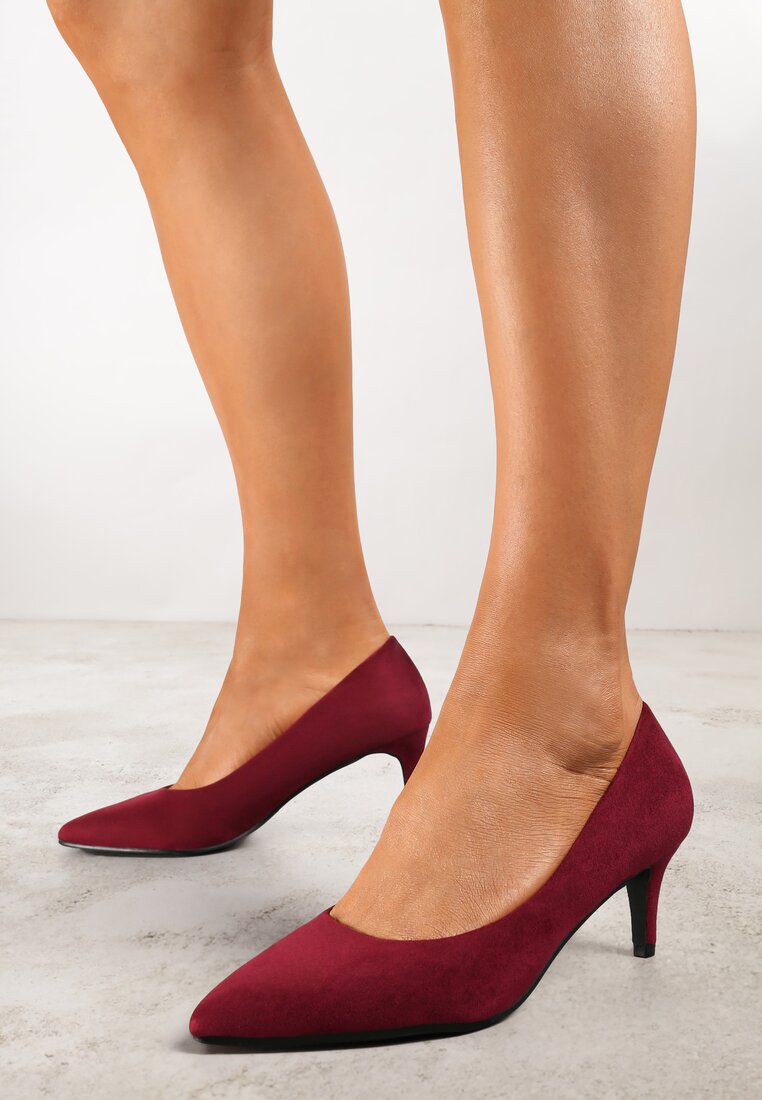 Pantofi stiletto Bordo în stil clasic Savora