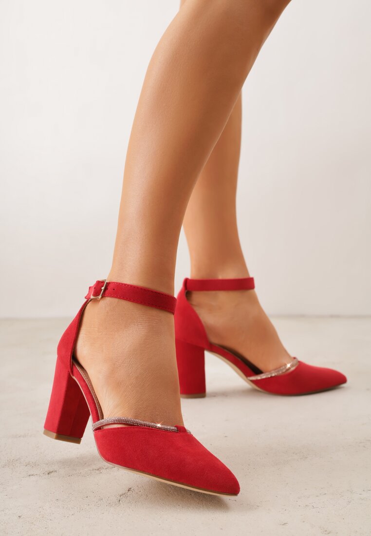 Pantofi cu toc Sarirra Roșii