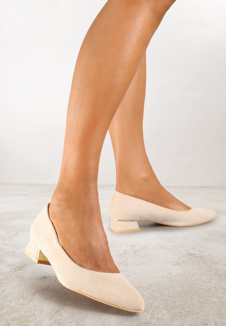 Pantofi cu toc Anniriel Bej