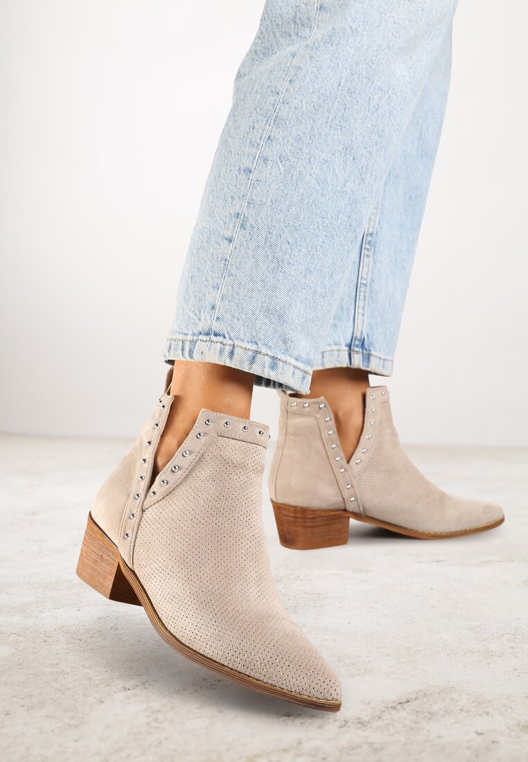 Botine Borfedi Bej deschis