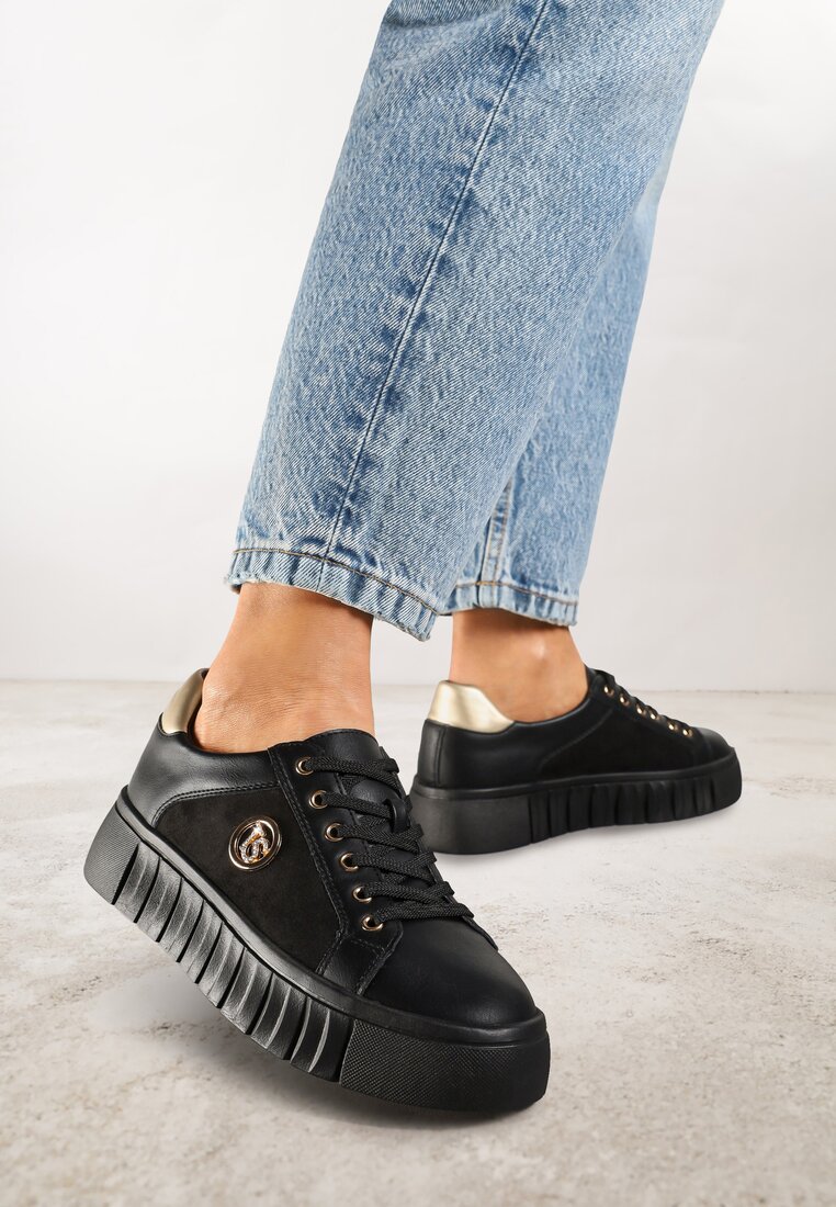 Sneakers Lavfedi Negru cu argintiu