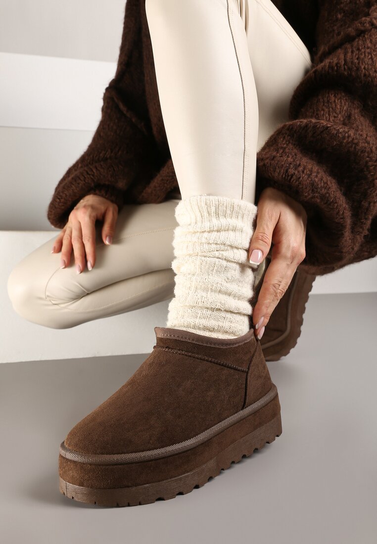 Cizme de zăpadă scurte marouri Vices cu paspoal decorativ Olfedi