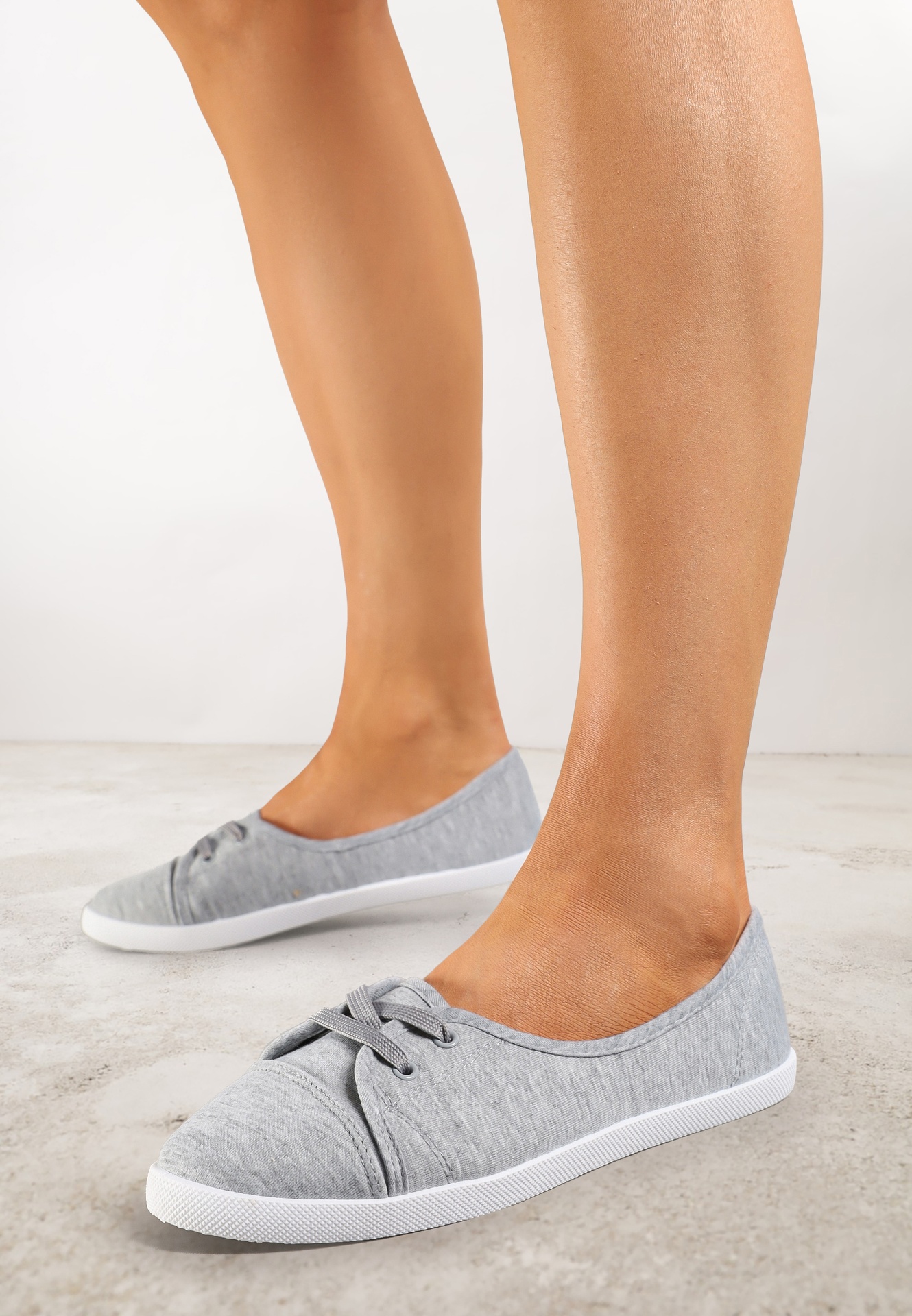 Tenisi Gri Vices cu Șiret Subțire Telithia