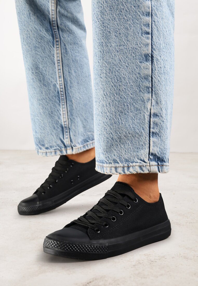 Adidași negri clasici Vices cu șireturi până la gleznă Elleriome