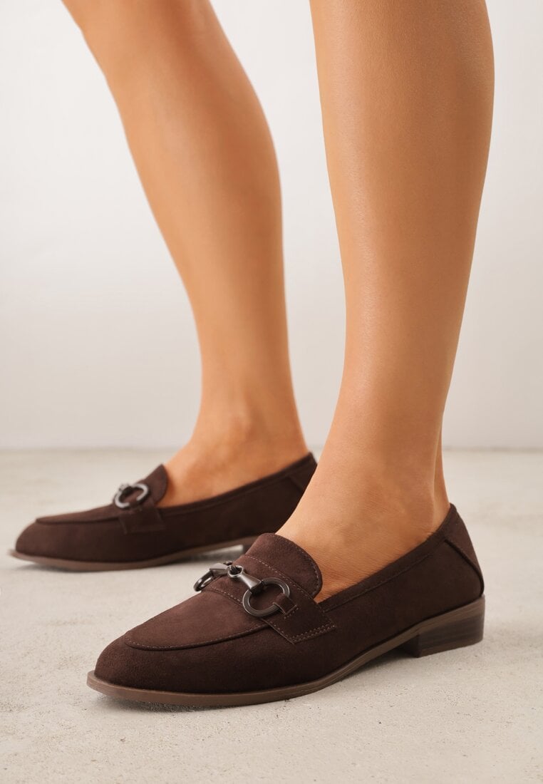 Mocasini Maro Vices cu Branț din Piele Naturală Decorate cu Lanț Delariona