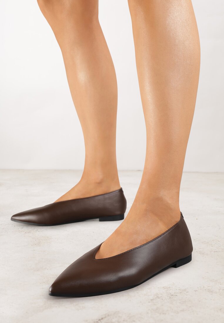 Balerini Maro închis Vices cu Brant din piele naturală în stil clasic Nalivee