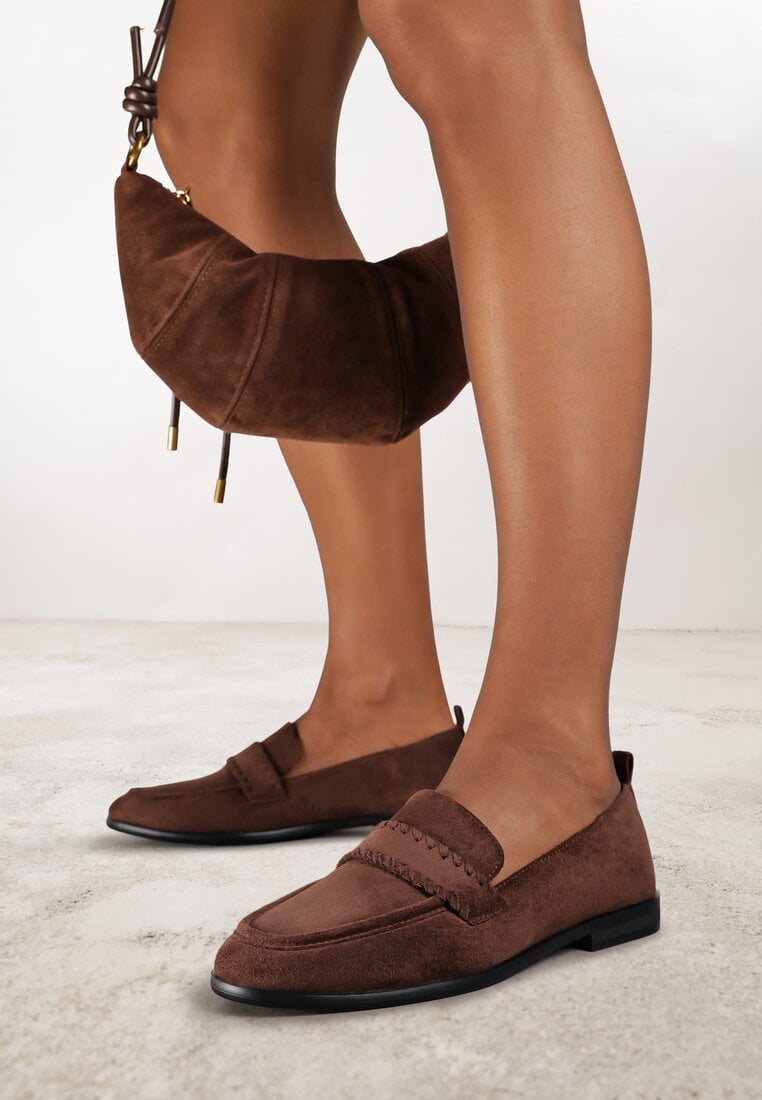 Mocasini Maro Vices cu Brant din Piele Naturală și Curea cu Cusături Fonarrie