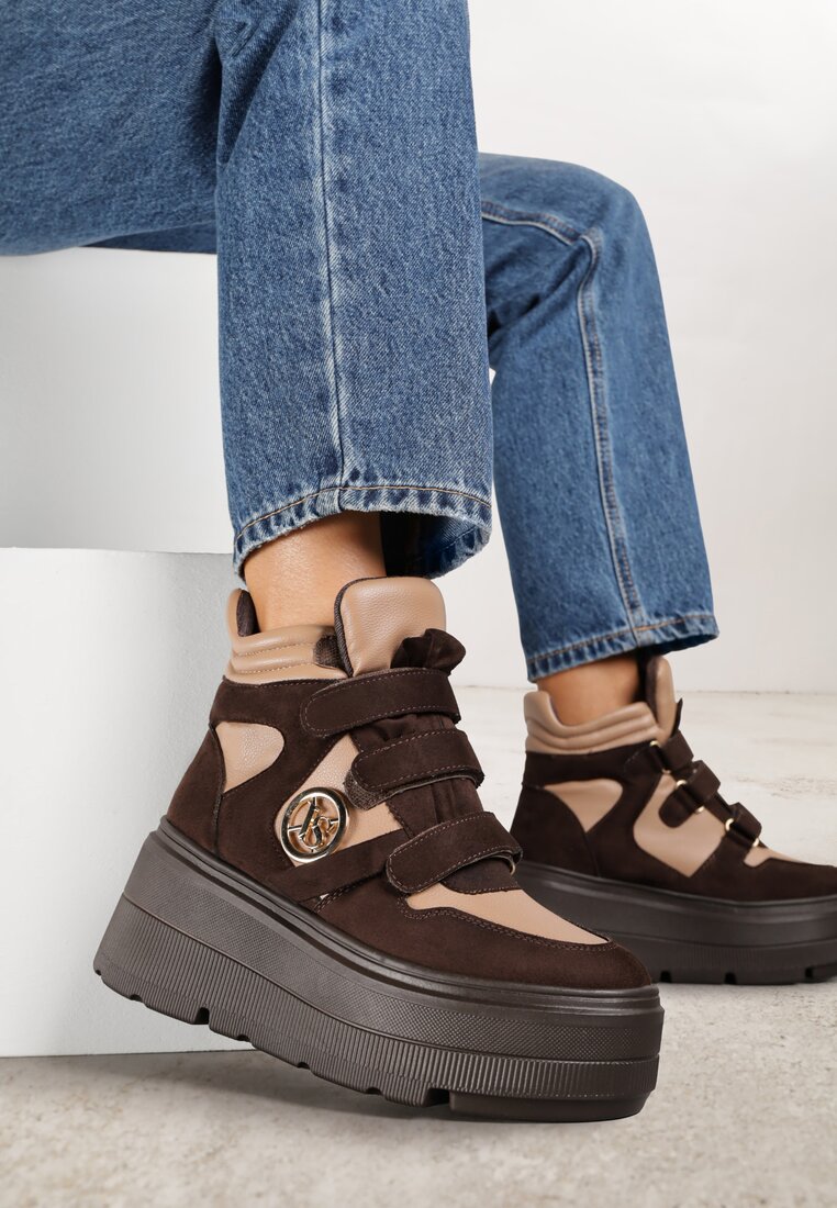 Ghete Bej-Maro Adidași Vices cu platformă în stil Y2K Gelira