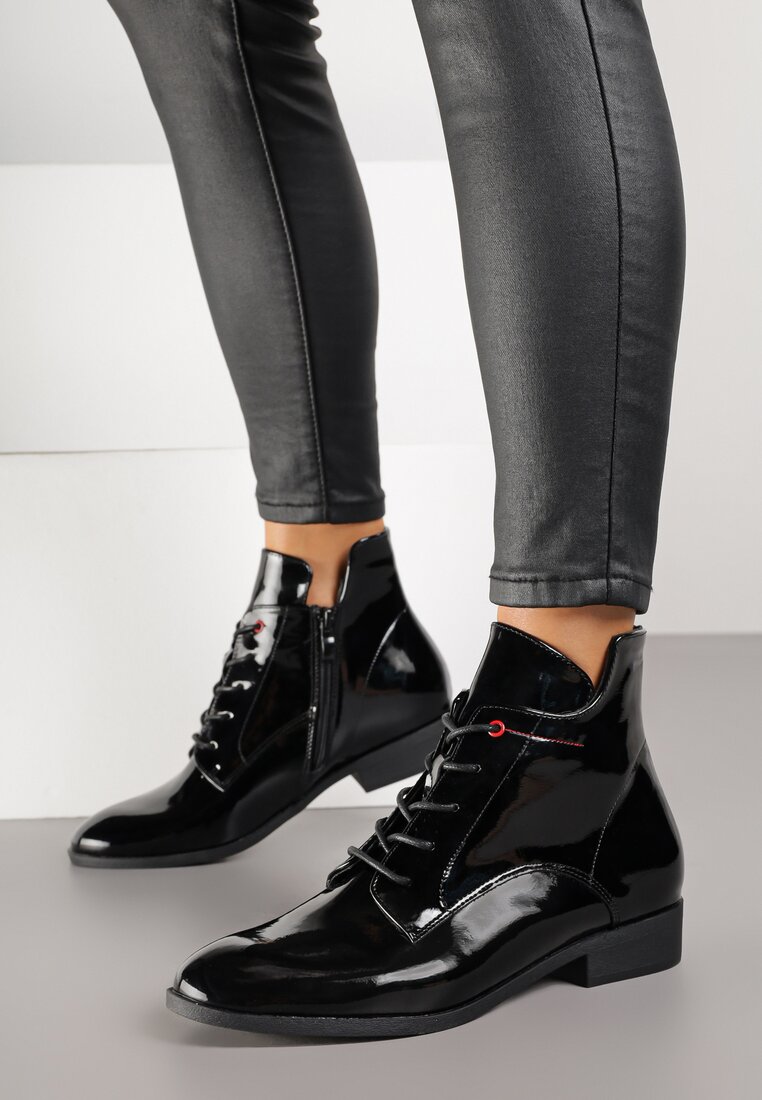 Ghete Negre Lăcuite Vices Miova