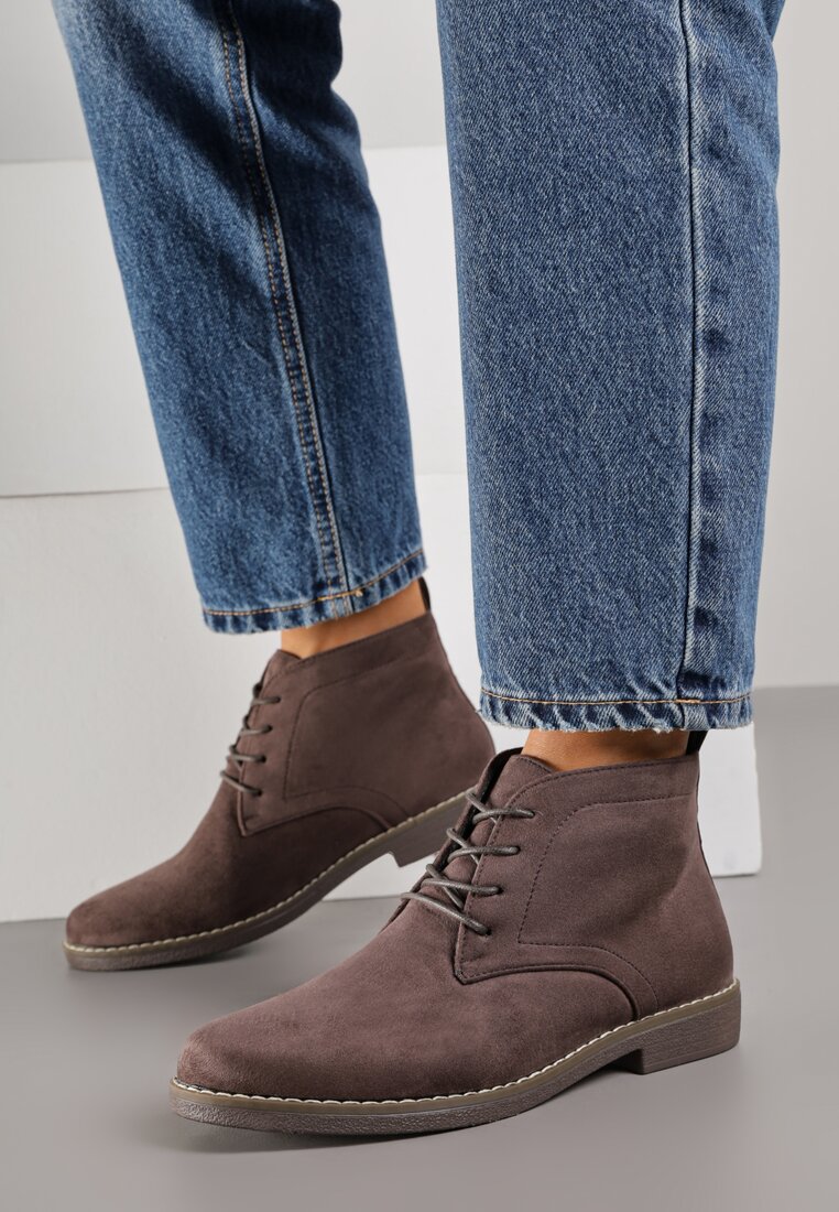 Botine Maro Vices stil clasic ghete din imitație de velur Ativitta