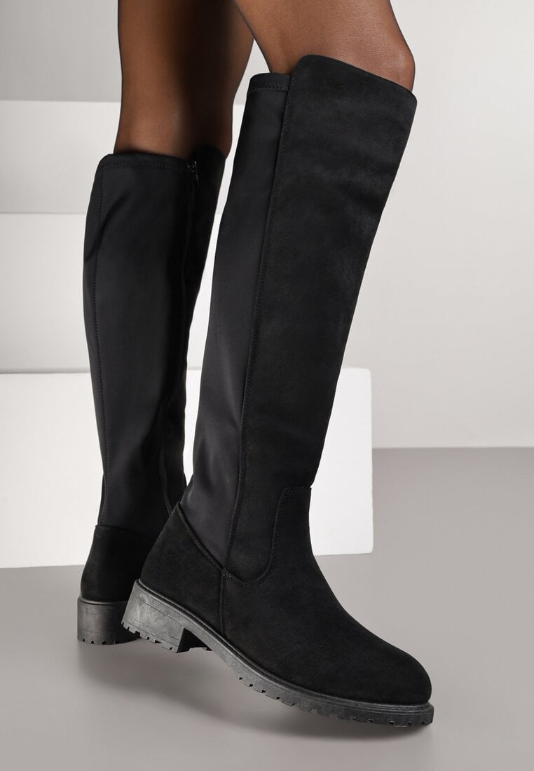 Cizme Negre Vices Tip Muschetar Anlave