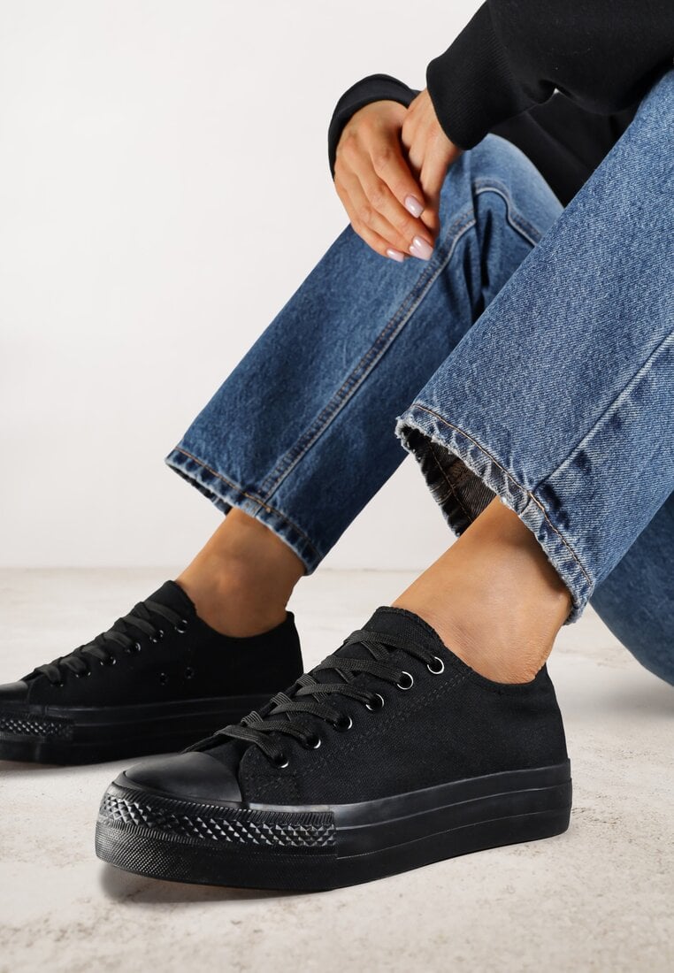 Tenisi Negri Vices pe Platformă cu Gleznă Joasă Tiloria