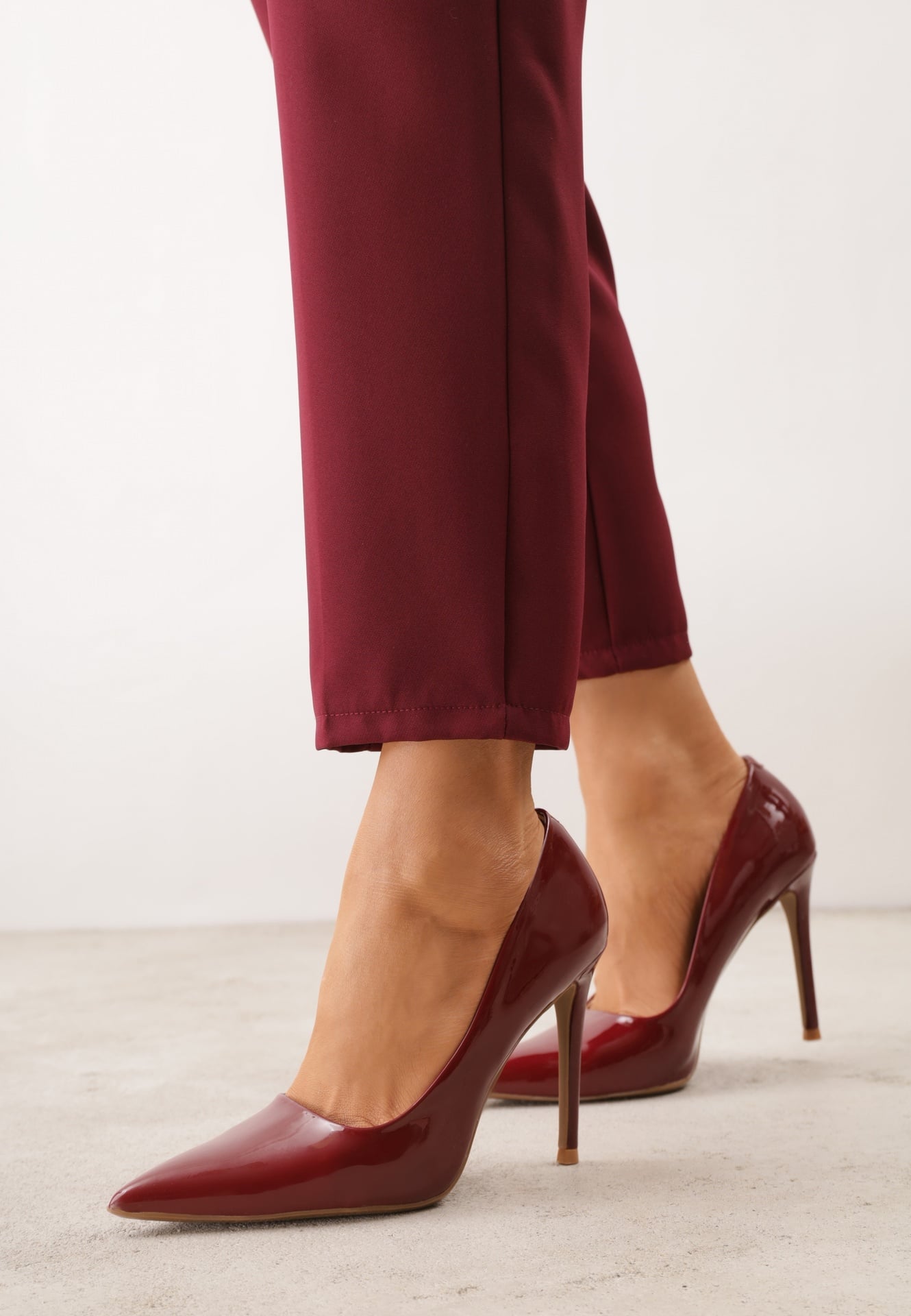 Pantofi stiletto Nipsey Bordo
