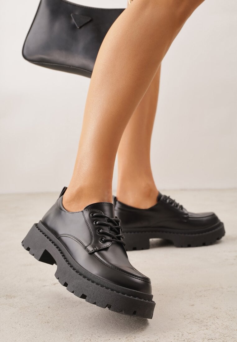 Pantofi Negri VICES în stil Tech Gothic Ravithiel