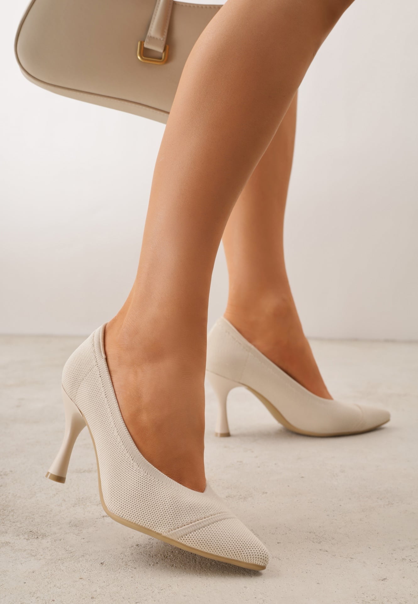 Pantofi stiletto Thene Bej