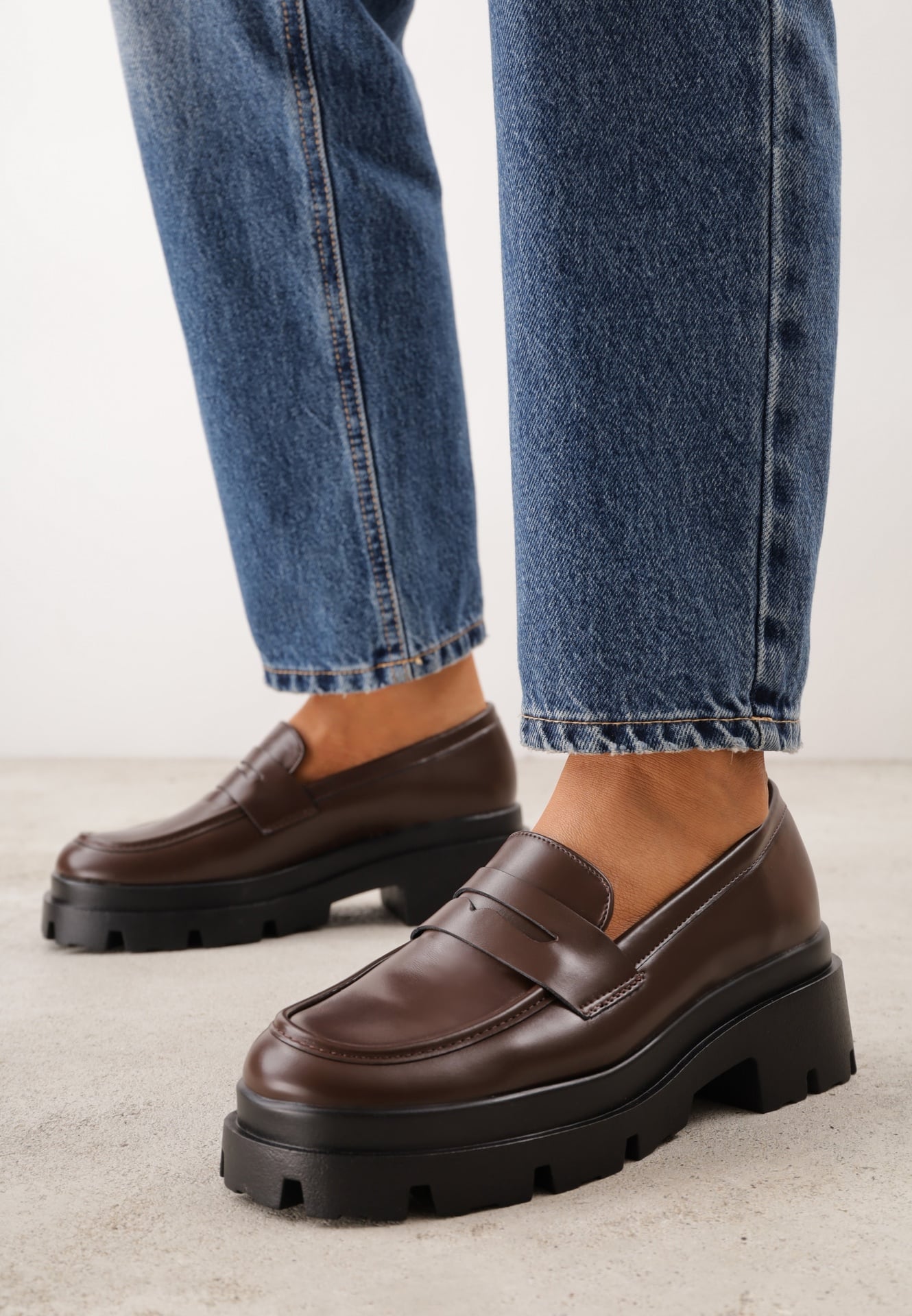 Mocasini VICES Chunky cu platformă și talpă profilată Sastesa Maro