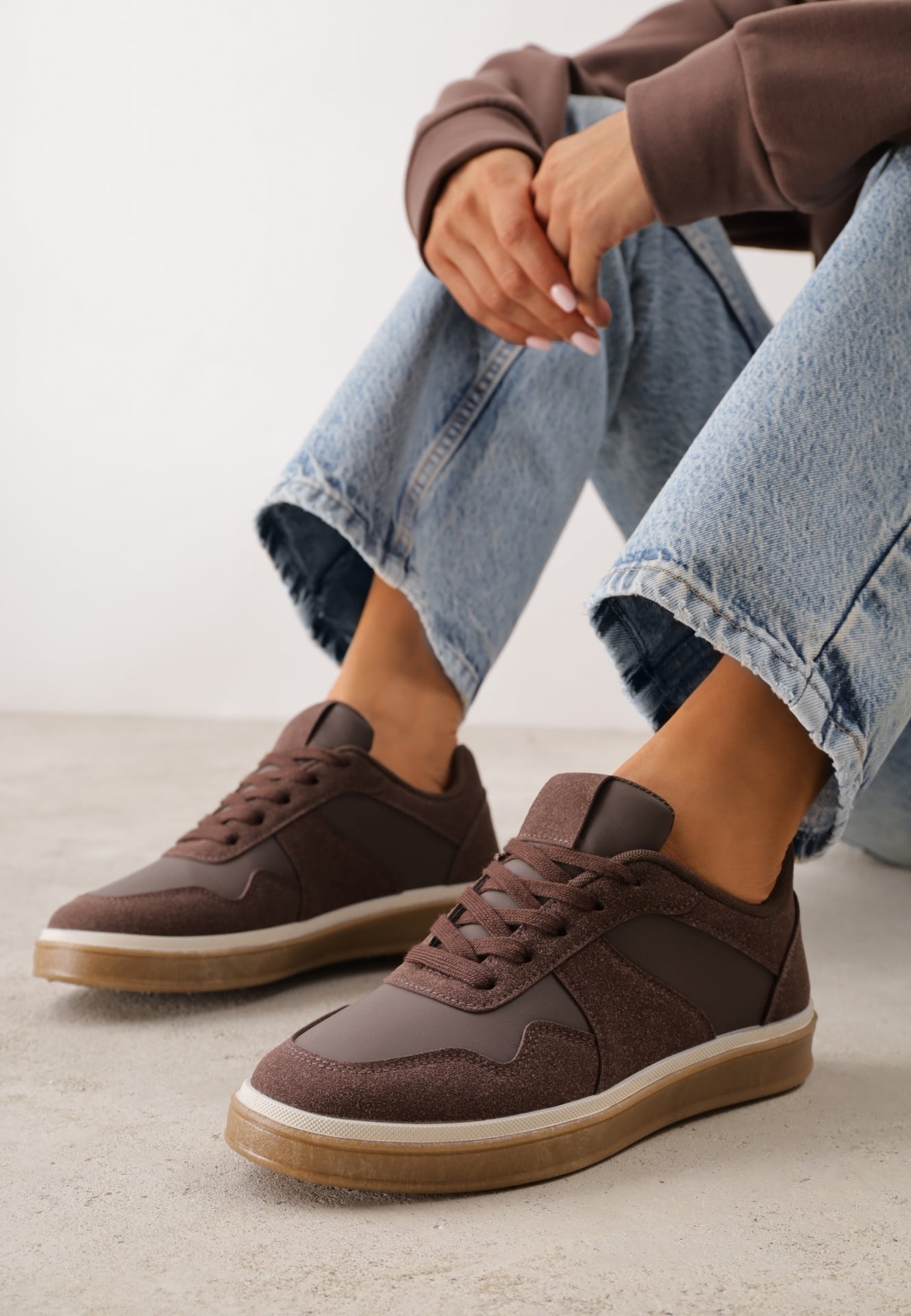 Sneakers VICES în stil Basic cu inserții din imitație de nubuc Akila Maro