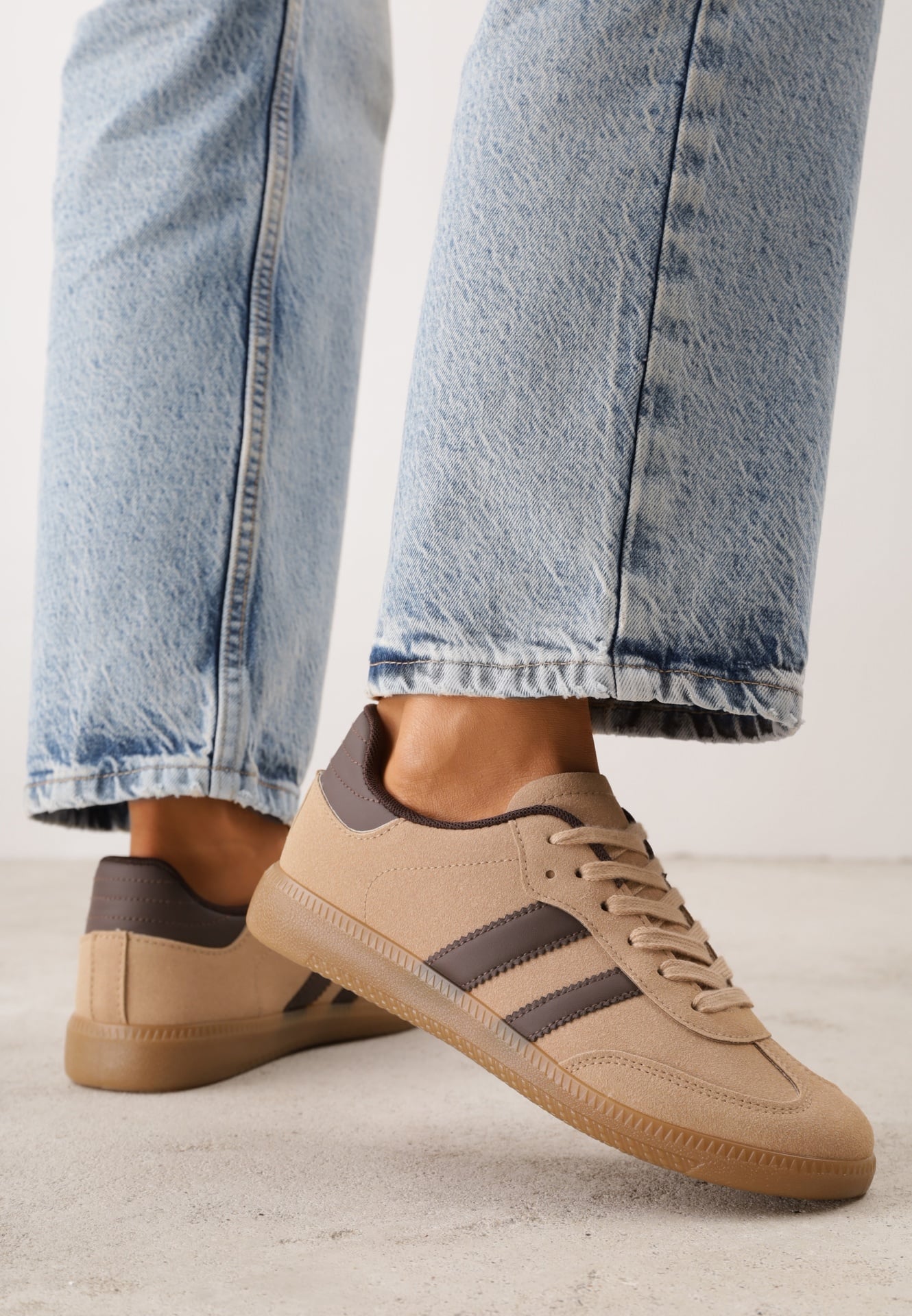 Sneakers Bej închis