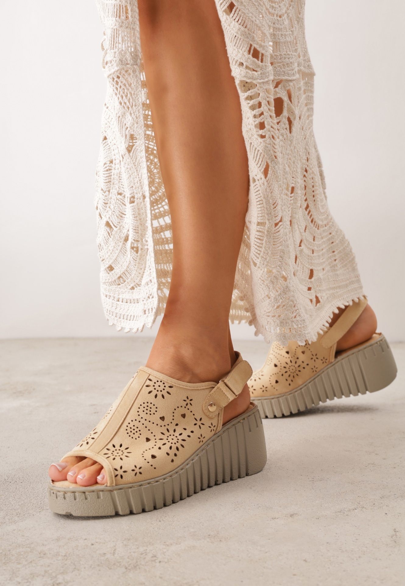 Sandale Mailis Bej închis